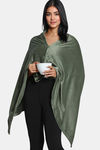 Zivame Velour Sleep Shrug - Bronze Green — thumbnail 4